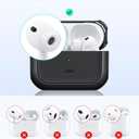 ESR for AirPods Pro 3 Case, Compatible with AirPods Pro Case 3rd Generation (2025), Compatible with MagSafe, Full Drop Protection Cover with Lanyard, Black
