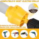 2 Sets of PVC Thread Maker Tool for Electric Drill, Plastic Pipe Tap Die Set With 2PCS PTFE Tape, PVC Pipe Threader Set With 3 Sizes Thread Die, Pipe Threader Plumbing Tool for Pipe Threaders