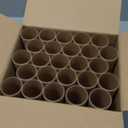 HESESOH 50 Pack Cardboard Tubes for Crafts - 1.57 x 3.94 Inches - Brown Toilet Paper Empty Rolls Round Thick Tubes Sturdy for Classroom Family Handmade DIY Projects