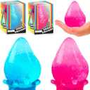 2 Packs Dream Squishy Drop Stress Balls for Adult, Gel Filled Fidget Toys for Kids Stress Relief - High Density Squeeze Balls for Students Calming (Blue Pink)