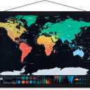 17x22 17x11 17x24 Poster Frame, Magnetic Light Wood Frame Hanger for Photo Picutre Canvas Artwork Art Print Wall Hanging (1 Pack, 17", Black)