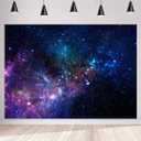 7x5ft Outer Space Backdrop, Starry Galaxy Photo Backdrop, Planet Theme Background for Boy Girl Birthday Party Photography Decorations Banner, Photo Booth Studio Supplies Props(Vinyl)