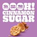 Pure Protein Cinnamon Sugar Popped Crisps - 12g Plant Based Protein, Gluten Free, Non GMO, Vegan, Air Popped & Puffed Crisps – Healthy Protein Snacks – 12 Pack (EXP 02/04/27)