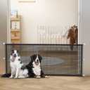 Magic Mesh Dog Gate for Doorways – Indoor Pet Gate 30"x70" for Kitchen, Stairs, Hallway, Fits 64–66" Wide Openings