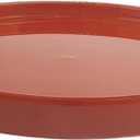 Yukfona Ceramic Plant Saucer Pot Tray 8.5 Inch, Planter Saucers 6 7 8 9 10 11 12 15 Inch, Durable Sturdy Flower Drainage drip Water Tray for Glazed Pots Base (8.5 Inch- Red Terracotta)