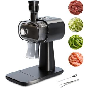 Electric Green Onion Grater, Commercial Spring Onion Cutter, Home Kitchen Shallot Julienne, Stainless Steel Blade Scallion Shredder, Suitable for Chili, Meat, Fish, Green Bean, 3mm
