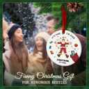 2 x Funny Christmas Ornament 2025 - Its Fine Im Fine Everything is Fine Holiday Tree Decoration, Hilarious Stress Relief Gag Gift, Funny Xmas Movie-Inspired Ornament, Unique Holiday Humor Decor