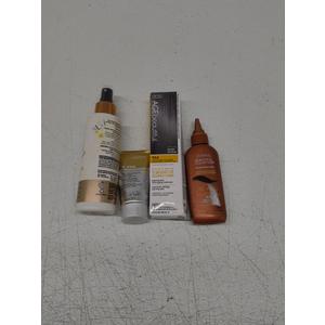 Beautiful Collection Semi-Permanent Hair Color, 3oz (B18D Darkest Brown, 2pack), AGEbeautiful 9AA DOUBLE ASH BLONDE 2 Oz,  K-PAK Reconstructor treatment for damaged hair 1.7 Oz, INECTO Naturals Coconut 16 oz
