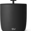 Simple Modern Vacuum Insulated Ice Bucket with Lid and Scoop | for Cocktail, Champagne, Wine, Beer, & Hosting | Stainless Steel 100oz Capacity for Large Parties | Rocks Collection | Midnight Black