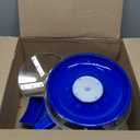 Automatic Grape Peeling Machine, Electric Peeler Machine for Small Fruits Garlic Tomato; Rechargeable Portable Smart Peeler Skin Remover Tool for Home Kitchen (Blue)