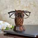 Birthday Gifts for Women Wooden Owl Glasses Holder Night Stand Reading Eyeglass Spectacle Retainer Gifts for Adults Women Men Him Her Mom Dad Car