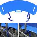 YHK Transfer Board and Slide Board with Straps, Plastic Slide Board for Transferring, Slide Assist Device for Seniors Transfer to Bed, Wheelchair, Toilet, Car, Hold up to 308 lbs, Blue