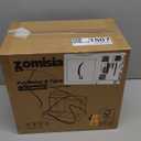 ZOMISIA Automatic Cat Feeder and Water Dispenser Set, 2 in 1 Gravity Cat Food Dispenser with 180 Degree Rotatable, Pet Self Feeding Large Capacity for Small Dogs Puppy Kitten, Black, 0.8 Gallon x 2