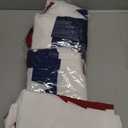 3 x 6 Ft American Pleated Fan Flag, USA Patriotic Half Fan Bunting Flag, 4th of July Decorations Flags (Set of 4)