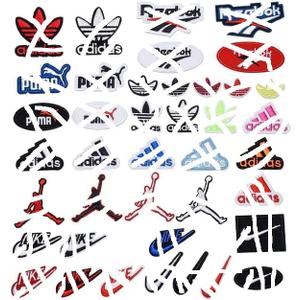 40 Pcs Iron on Patches for Clothing Embroidered Iron On Patch Hat Patches Clothing Jackets Hats Backpacks Jeans Vest Dress Shoes, Stikers Sewing Repair Decals (40 Pieces Mixed Patches)