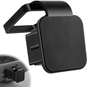 SINGARO Fits for 2-inch Hitch Cover, Trailer Hitch Cover Tube Plug Insert, Car Exterior Accessories, Receiver Tube Hitch Plug (1, Black)