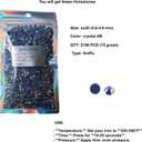 3 x SS20 Hotfix Rhinestones Crystal AB, 2160 Pcs, Iron-On Glass Stones for Garment, DIY Craft, T-Shirt, Fabric Decoration, Strong Glue