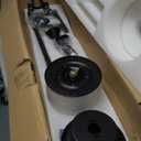 Black Ceiling Fan without Light: 100 Inch Outdoor Fan No Light Aluminum Blade - Industrial Large Ceiling Fan with Remote for Shop Garage Patio 6 Speeds Timer