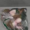 Arborus Artificial Magnolia Garland 5FT – Real Touch Flowers & Greenery Vine for Wedding Arch, Mantel, Table, Indoor Decor – Faux Magnolia Leaf Garland (Pink Flowers)