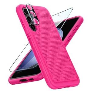 FNTCASE for Samsung Galaxy S23-FE Case: Dual Layer Protective Heavy Duty Cell Phone Cover Rugged Full Body Drop Protection Military Grade Shockproof Phone Case with Non-Slip Texture-6.4inches