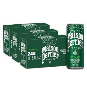 Maison Perrier Ultimate Sparkling Water, 11.15 Fl Oz Cans, 8 Count, 3 Pack (EXP 08/20/27)