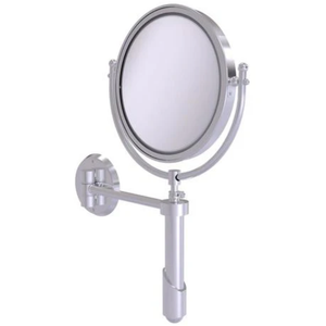 Allied Brass Soho 8-in x 15-in Satin Chrome Double-Sided Magnifying Wall-Mounted Vanity Mirror