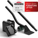 X-Protector Furniture Lifter Tool - Premium Furniture Jack Lifting Tool to Lift Furniture Easily - Appliance Lifter with 4.3" Adjustable Height - Ideal Jack to Lift Furniture Easily with No Effort