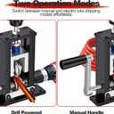 Manual Wire Stripping Machine, Gauge Wire 0.06"-1", Scrapping Copper Wire Peeler Machine, Drill Powered/Hand Crank Dual-drive Wire Stripper Tool for Scrap Copper Recycling & DIY etc.