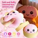 Dumpling Squishy Mystery Box, Super Soft Slow Rising TPR Tear-Resistant Smiley Face Dumpling Toy, Fidget Sensory Toys for Easter Basket Stuffers, Parties, Classroom Prizes Adults KidsPink