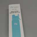 Insulated Water Bottle with Silicone Boot (36hrs Cold/18hrs Hot) - DIY Stickers, Leakproof, BPA Free, 24 oz [2-IN-1 LID] (Cyan)