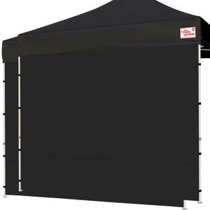 Tradesparker 10x10 Pop Up Canopy Wall with Zipper, 86 inch Height Instant Canopy SunWall Tent Sidewalls for 10x10 Pop Up Tent,2 Pack Sidewall Only,Black