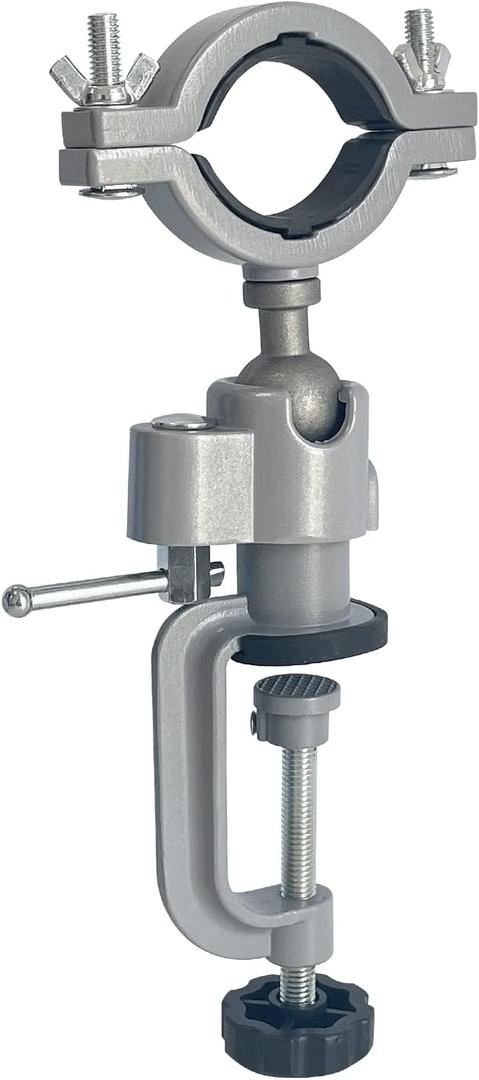 Sutekus Bench Clamp Vise 360 Degree Electric Drill Stand Holder Universal Grinder Holder For DIY Work Jewelry Making