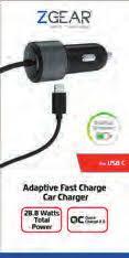 2 x Fast Charge Car Charger with USB Port