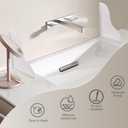 Shower Splash Guard Kit, Large Splash Guards for Bathtub Waterproof Self-Adhesive Shower Corner Guards to Keep Water in Shower or Bath, Pack of 2 (9.1 x 7.1 inches) (White)