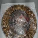 Vintage Oval Picture Frame 8x10 Inch, Antique Ornate Photo Frames with Glass Front, Leaf Design, Tabletop & Wall Hanging, Photo Gallery, Gold