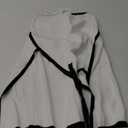 Wenrine Womens Sexy Tube Top Dress Strapless Self Tie Wrap Asymmetrical Hem Knit Summer Party Mini Dresses (Small, White)