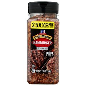 2 x McCormick Grill Mates Hamburger Seasoning, 7.75 Oz (EXP 06/16/28)