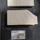 Storage Bins Off-White 6-Count, 7"x10"x14" 