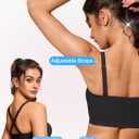 OEAK Bralettes for Women No Padding Comfortable Wireless Bras Seamless Bralette No Underwire Bra Cute Everyday Tshirt Bras (Black)