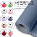 Horbaunal Dusty Blue Chiffon Fabric by The Yard, 1 Yard Continuous Sheer Fabric 59" Wide Soft Draping Fabric for Wedding Arch Draping Party Backdrop DIY Sewing