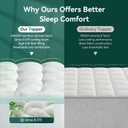 4-Inch Dual-Layer Bamboo Viscose Cooling Memory Foam Queen Mattress Topper