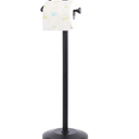 ZCCZ - Free Standing Toilet Paper Holder Stand with Reserve, Bathroom Tissue Dispenser Storage for 5 Mega Rolls, Bronze Toilet Paper Roll Organizer for Modern Bathrooms