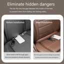 2 x Car Seat Gap Filler, 2 Pack Seat Guard Universal Gap Stopper/Catcher,Universal Fit Soft Foam Car Seat Gap Plug to Fill for SUV Truck Sedan (Black)