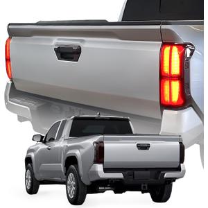 Taillight Protector Covers Custom Fit for Tacoma 2025 2024, Tail Lamp Shield Guard Covers for Tacoma Gen 4th - for Tacoma Accessories - Smoked Black - Peel and Stick Install - 2PCS