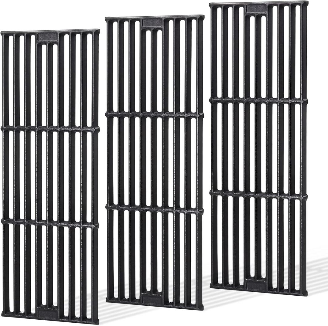 Criditpid Grill Grates Replacement for Char Griller 5050, 5650, 2121, 3001, 5072, 2123, 3072, 2828, 3030, 4000, King Griller 3008 5252, 19 3/4" Cast Iron Cooking Grid for Chargriller Duo 5050 Parts