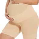 KIM S Shape Your Bump Seamless Maternity Shapewear for Dress, Pregnancy Postpartum Prevent Chafing Support-Underwear (Medium)