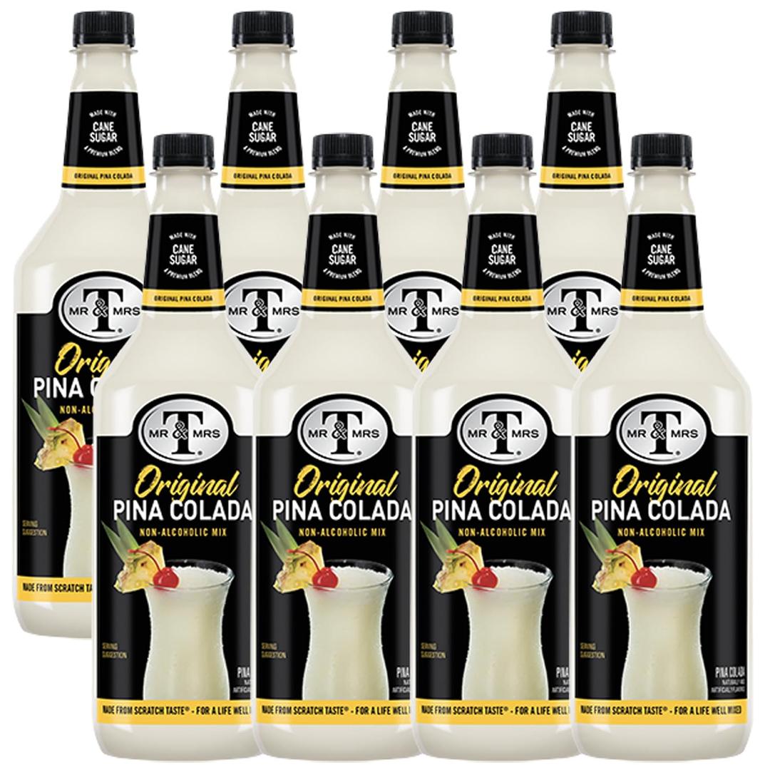 Mr & Mrs T Pina Colada Mix, 1L Bottle, Premium Cocktail Mixer for Pina Colada Mixes, Ready to Use (BBD: 09/10/25)