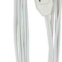 SlimLine 2235 Indoor Flat Plug Extension Cord, 3 Foot Cord, Right Angled Plug, 16 gauge, 3 Polarized Outlets, 125 Volts, Space Saving Design, Neutral White Color, UL and CUL Listed