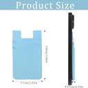 2 x 2 PCS Phone Wallet Stick on, Credit Card Holder for Back of Phone Case Strong Adhesive Sticker on Great Storage Compatible for Most Smartphones(Blue, Pink)
