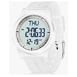 Beeasy Digital Watch Waterproof with Stopwatch Alarm Countdown Dual Time, Ultra-Thin Super Wide-Angle Display Digital Wrist Watches for Men Women